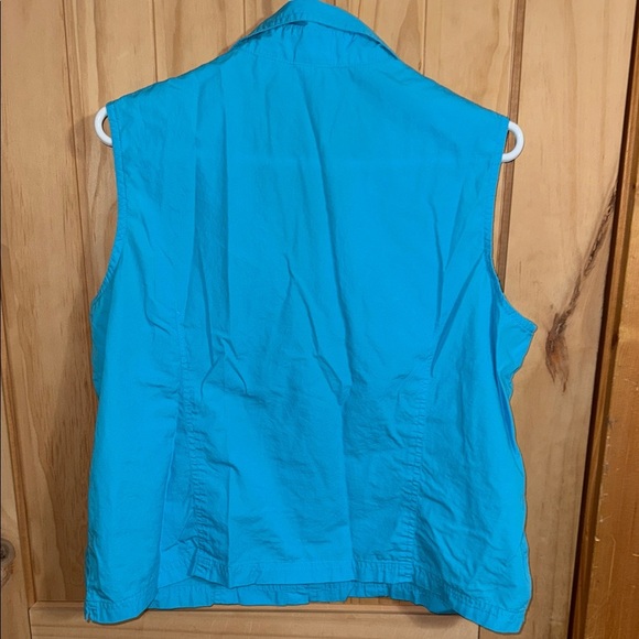 Disney Women's Turquoise Button Down Shirt - Picture 3 of 5